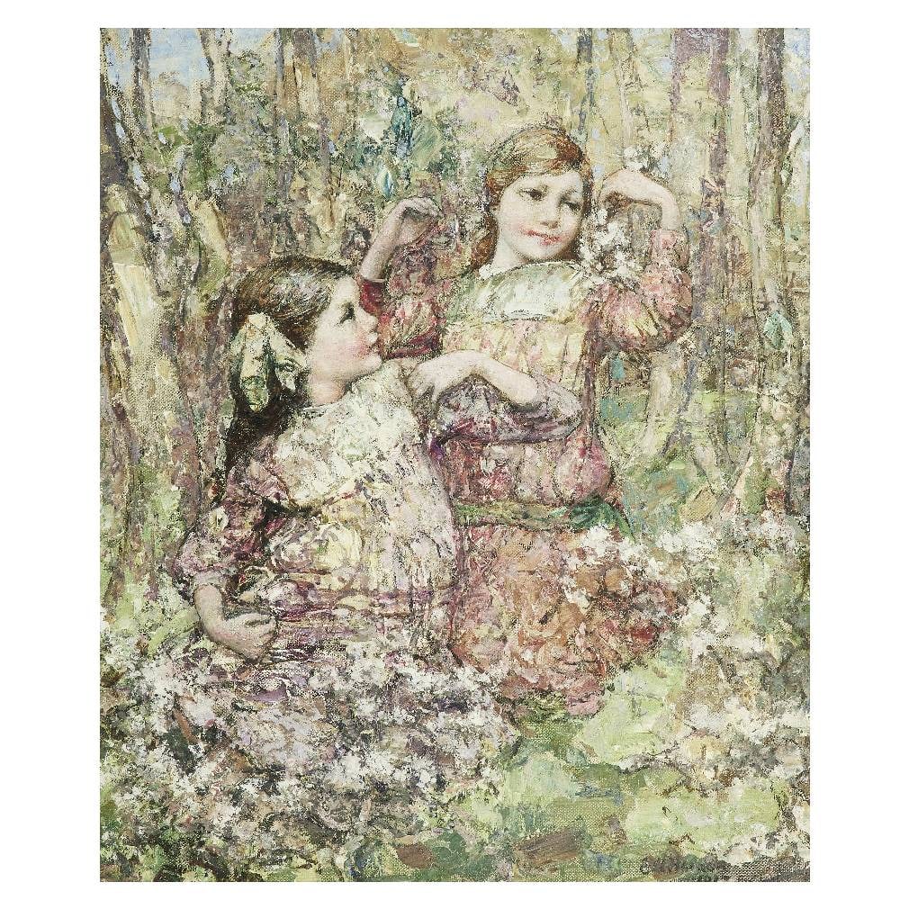 Edward Atkinson Hornel (British, 1864-1933) Girls amongst blossom (1 of 1)