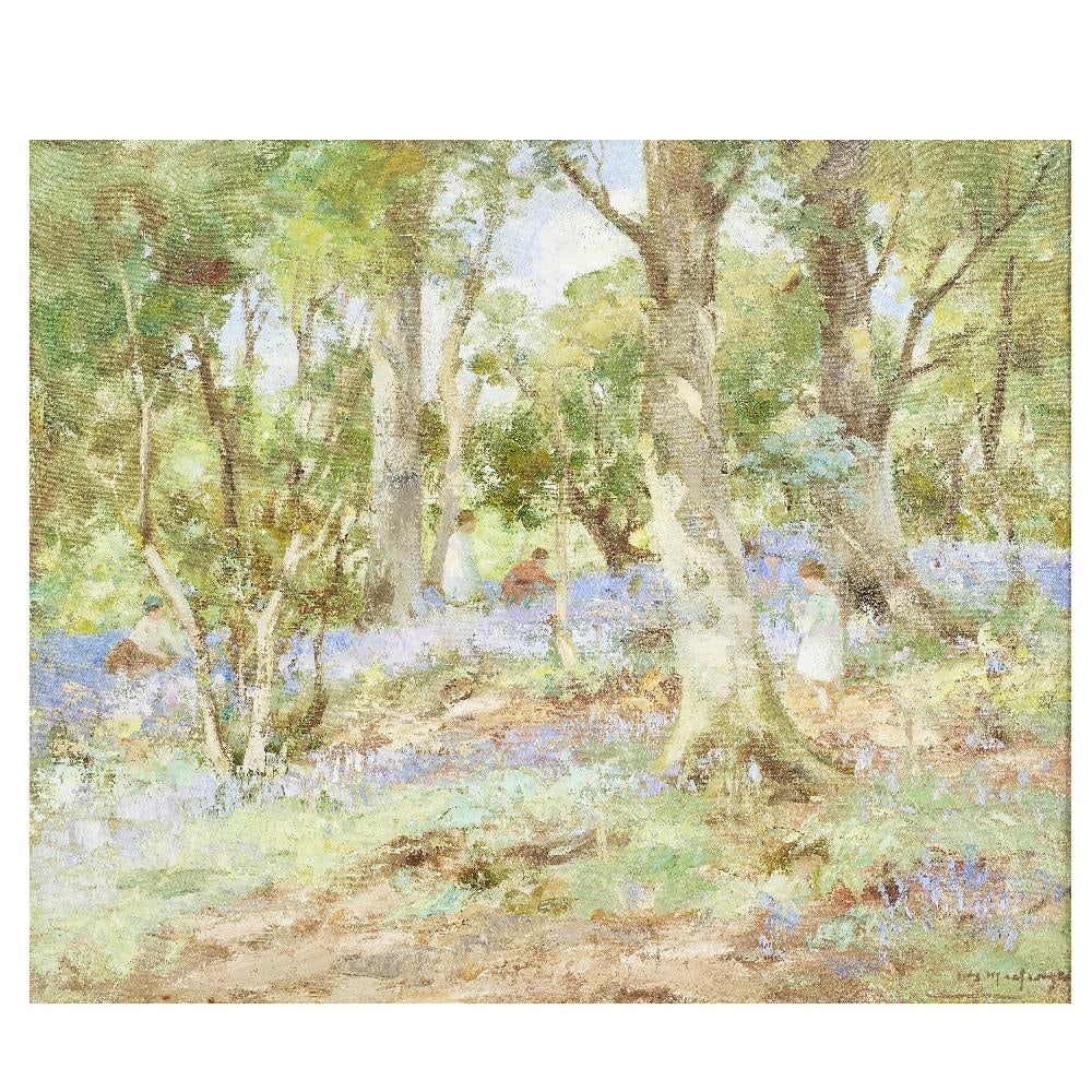 William Stewart MacGeorge RSA (British, 1861-1931) The bluebell wood (1 of 1)