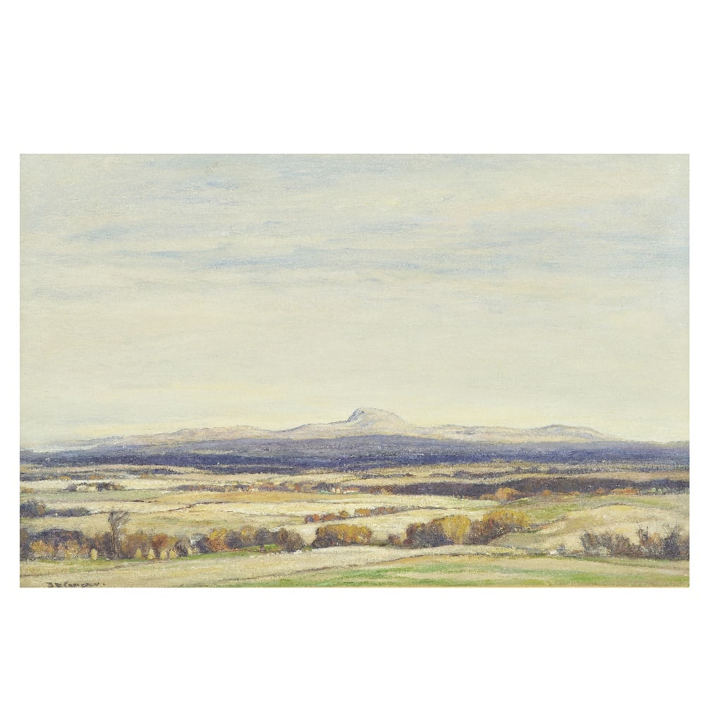 Sir David Young Cameron RA RSA RWS RSW RE (British, 1865-1945) Near Stirling: Sir David Young Cameron RA RSA RWS RSW RE (British, 1865-1945) Near Stirling signed 'D.Y.Cameron' (lower left) oil on canvas 51 x 77cm (20 1/16 x 30 5/16in). Footnotes: Provenance