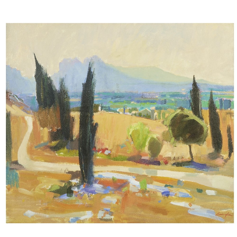 John Cunningham RGI DLitt (British, 1926-1998) Les Alpilles, Provence (1 of 1)