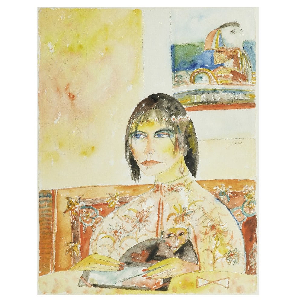 John Bellany CBE RA HRSA LLD(Lon) (British, 1942-2013) 'Trustful': John Bellany CBE RA HRSA LLD(Lon) (British, 1942-2013) 'Trustful' signed 'Bellany' (centre right) watercolour and charcoal 76 x 58cm (29 15/16 x 22 13/16in). Footnotes: Provenance