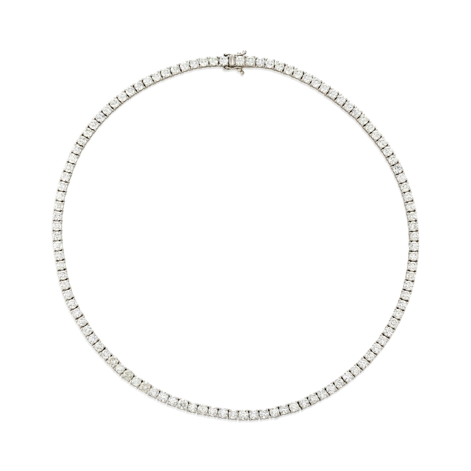 A 14K WHTIE GOLD AND DIAMOND NECKLACE (1 of 1)