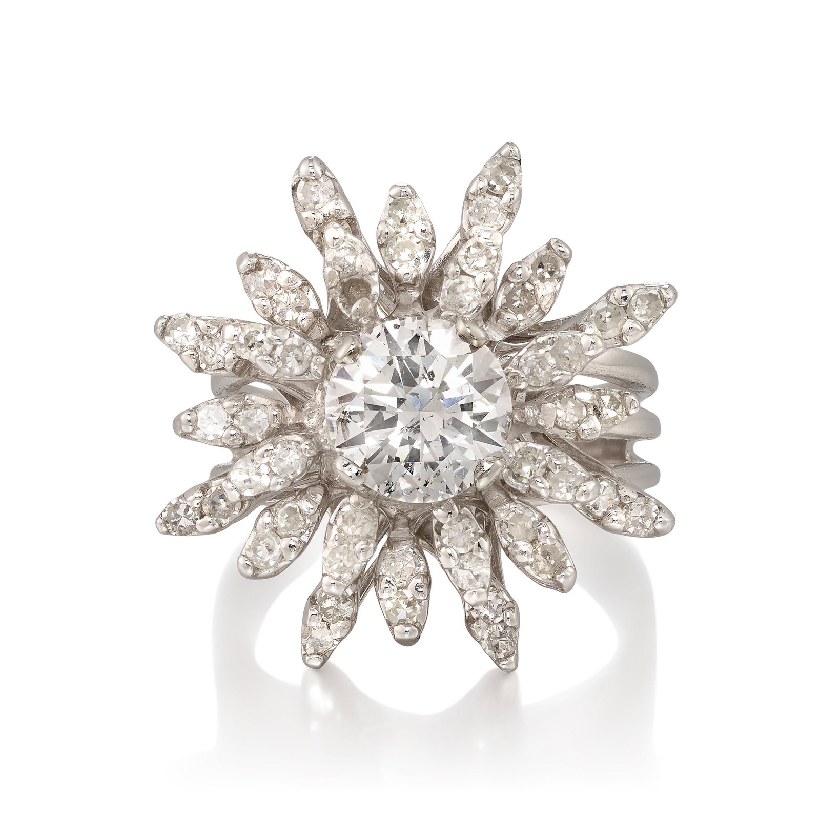 A 14K WHITE GOLD AND DIAMOND RING (1 of 1)