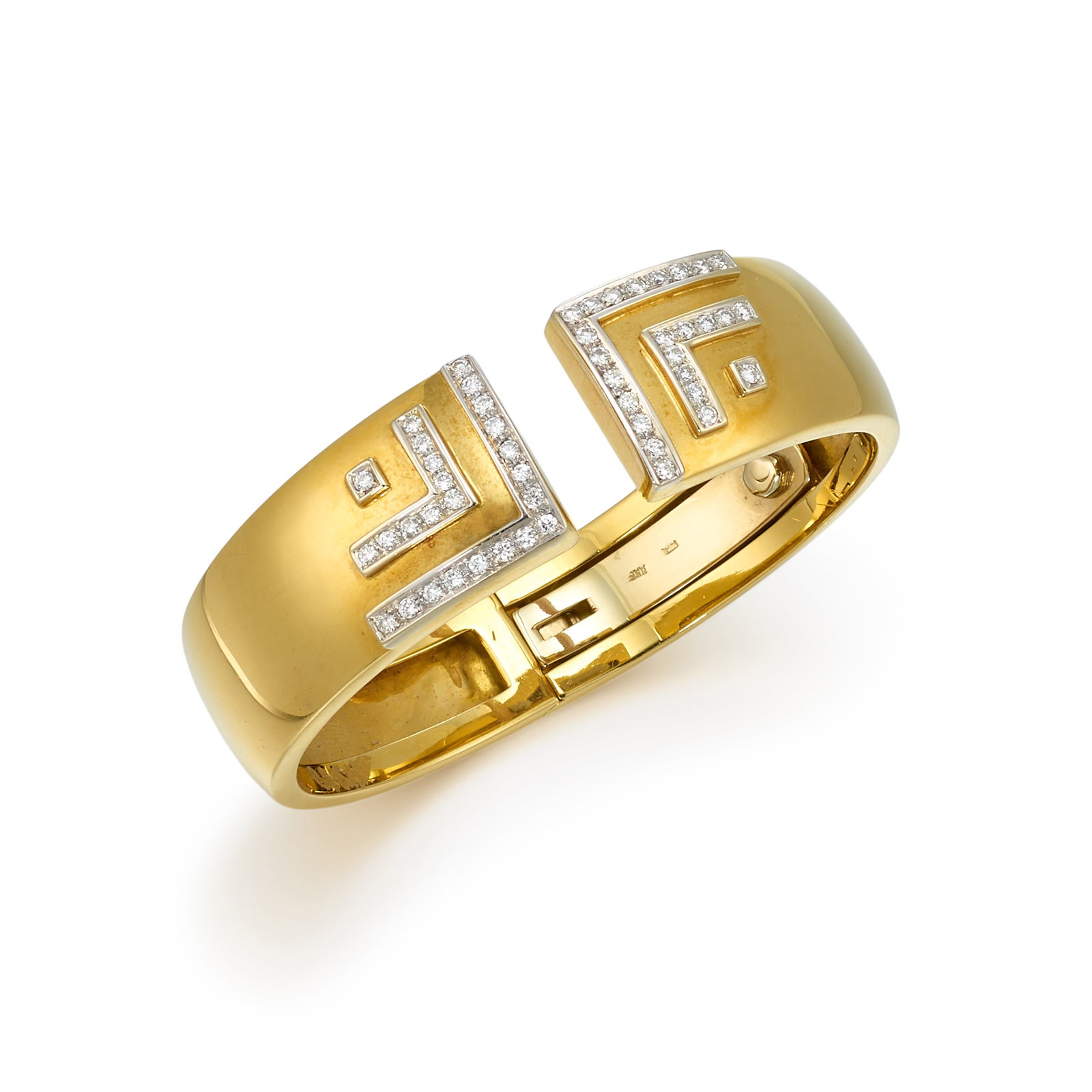 BLACK STARR & FROST: AN 18K BICOLOR GOLD AND DIAMOND BRACELET (1 of 1)