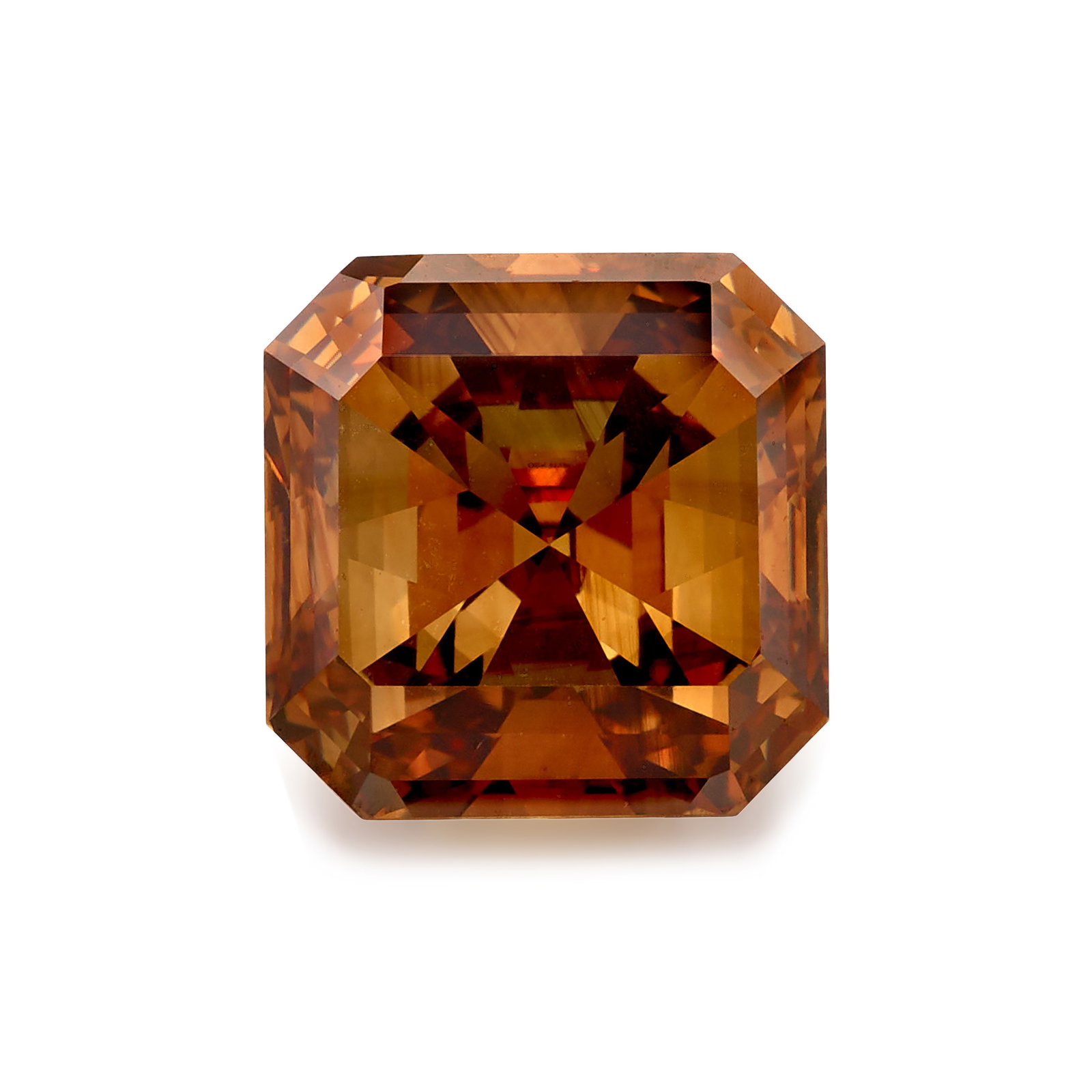 A LOOSE FANCY DARK ORANGE-BROWN DIAMOND: A LOOSE FANCY DARK ORANGE-BROWN DIAMOND A cut-cornered square, mixed-cut, Fancy Dark Orange-Brown diamond, weighing 10.02 carats Footnotes: Accompanied by GIA Report 5231891337, dated March 02, 2026, 