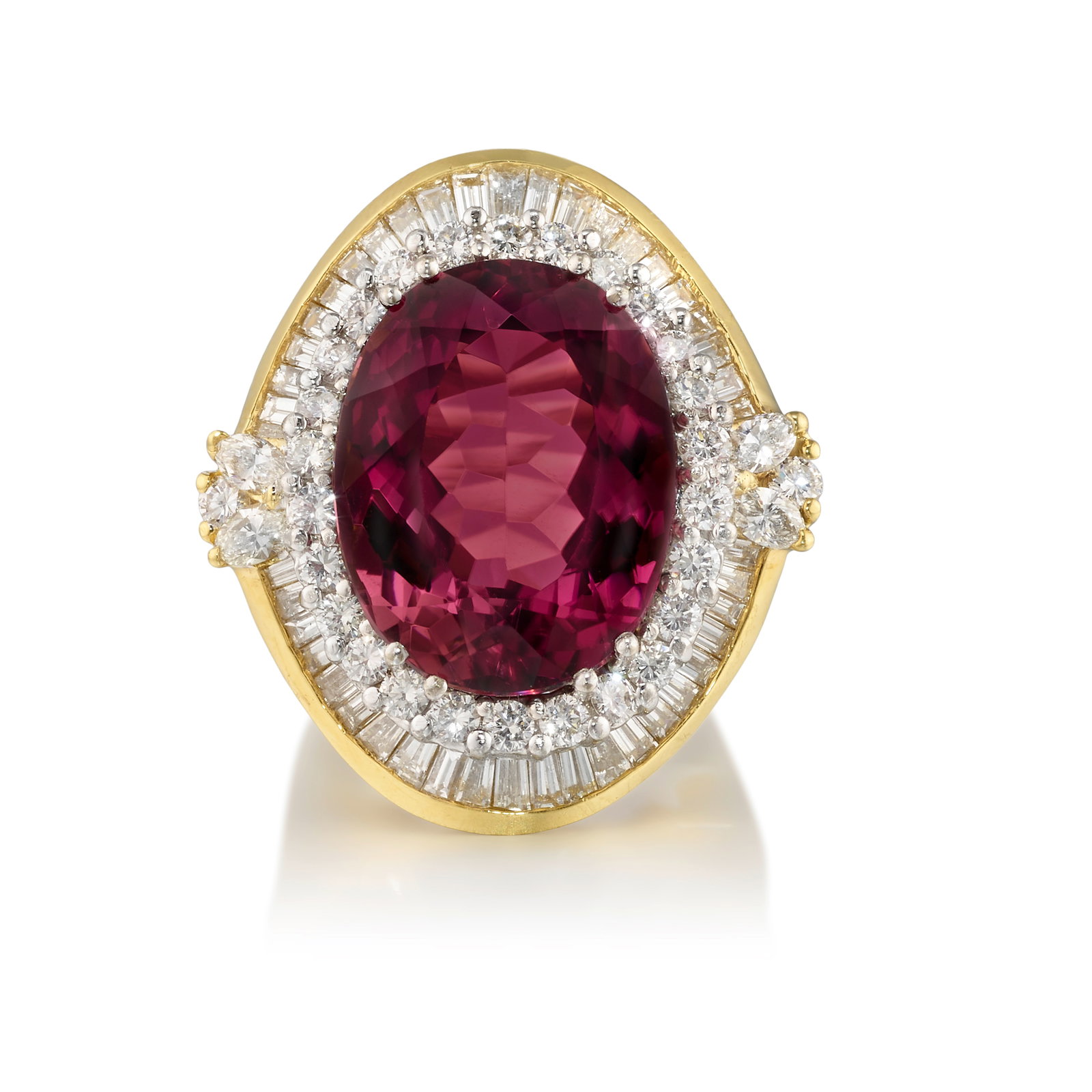 A TOURMALINE AND DIAMOND RING (1 of 1)