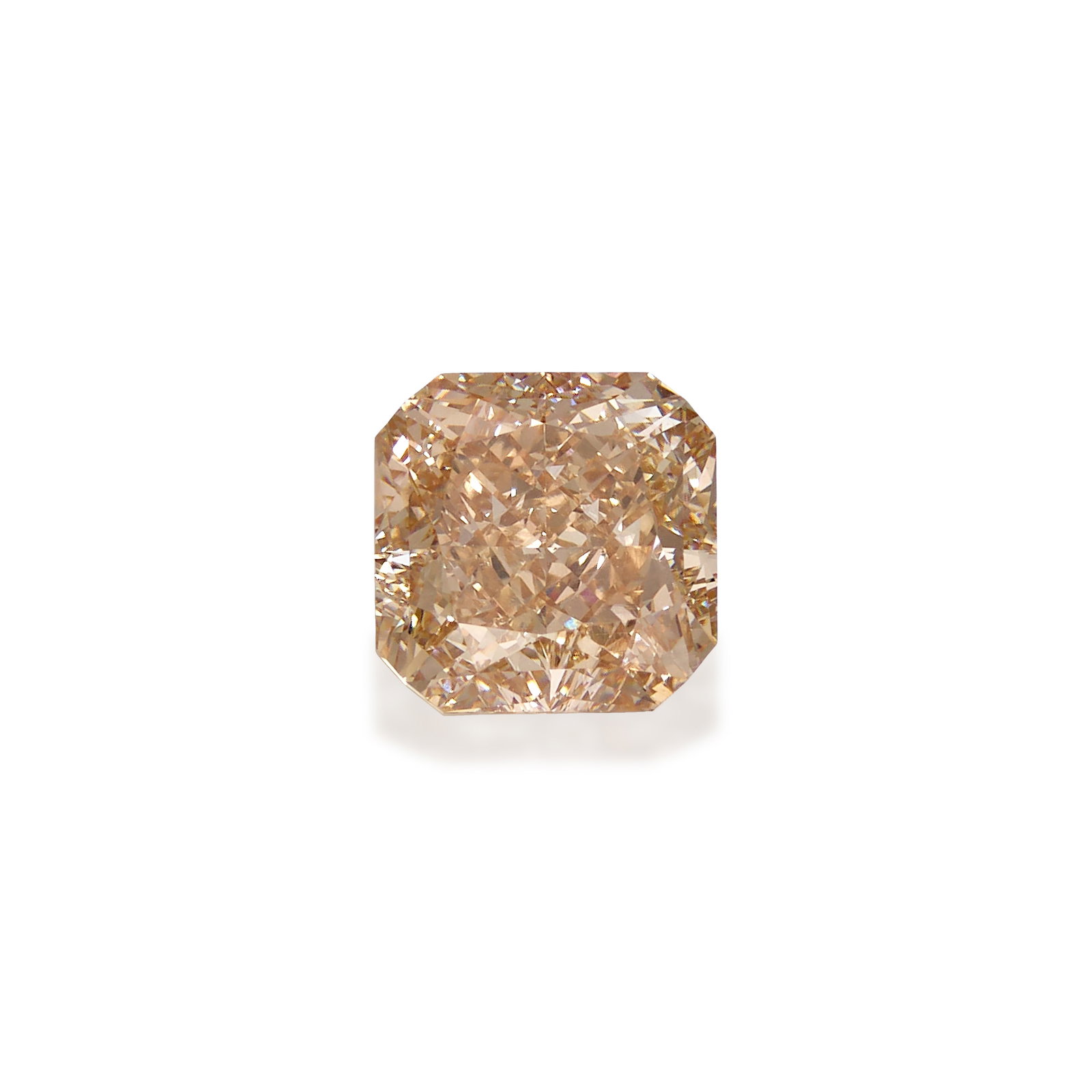 A LOOSE FANCY PINKISH BROWN DIAMOND: A LOOSE FANCY PINKISH BROWN DIAMOND A cut-cornered square, modified brilliant-cut, Fancy Pinkish Brown diamond, weighing 3.00 carats Footnotes: Accompanied by GIA Report 2527388961, dated June 26, 202