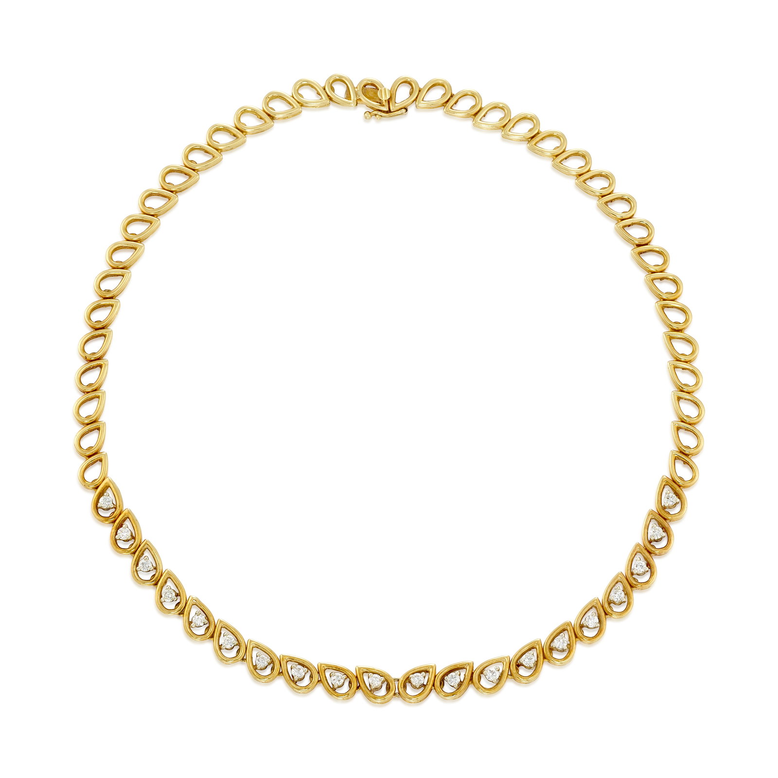 AN 18K GOLD AND DIAMOND NECKLACE (1 of 1)