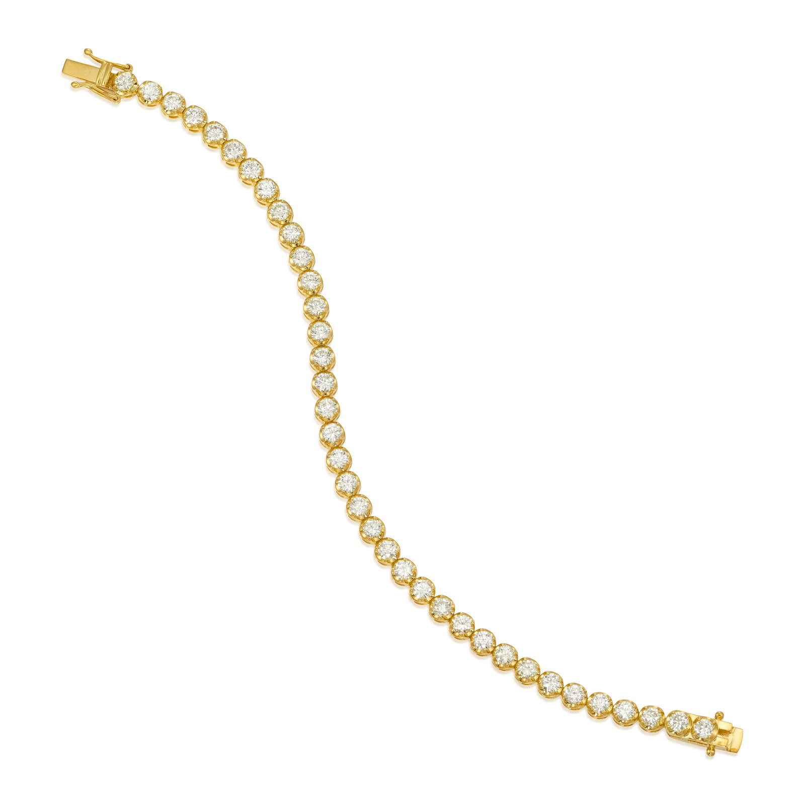 A 14K GOLD AND DIAMOND BRACELET (1 of 1)