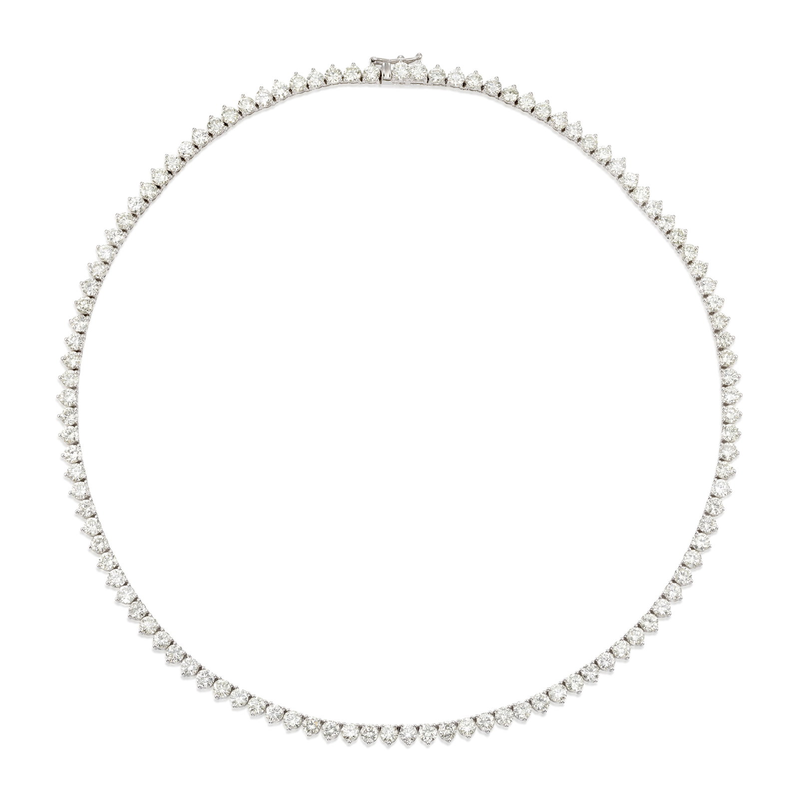 A 14K WHITE GOLD AND DIAMOND NECKLACE (1 of 1)