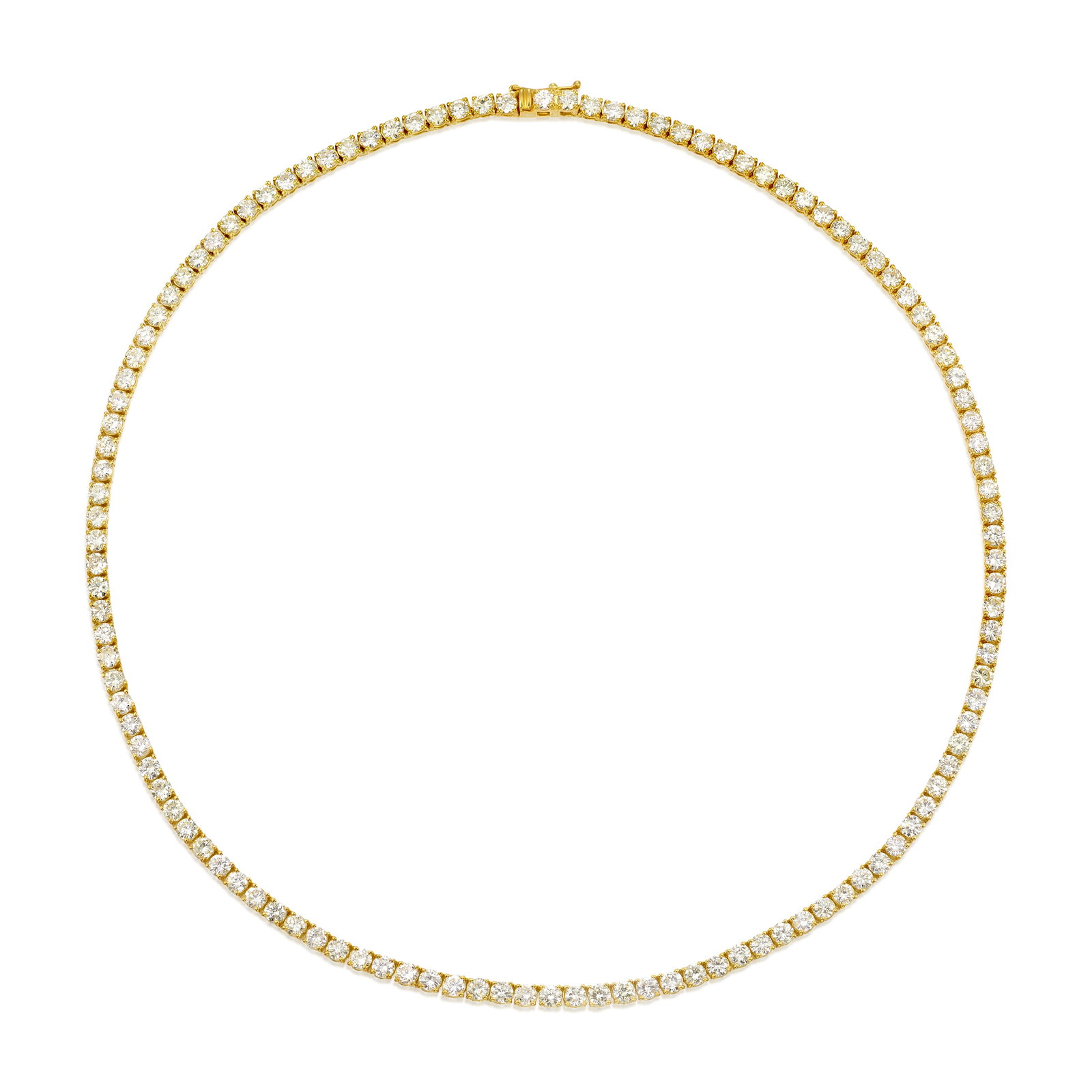 A 14K GOLD AND DIAMOND NECKLACE (1 of 1)