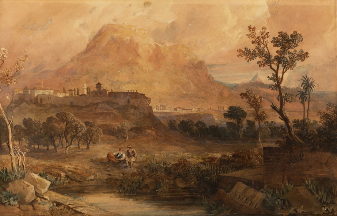 HUGH WILLIAM WILLIAMS (British, 1773-1829) A view of Corinth with the Temple and the Acrocorin... (1 of 1)