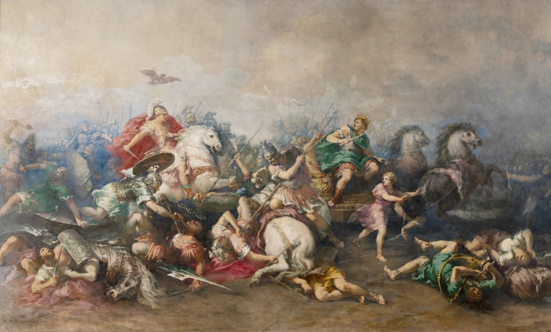 GEORGIOS PROKOPIOU (1876-1940) Alexandre le Grand poursuit Darius (1 of 1)