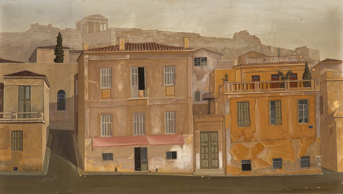 MICHALIS GEORGAS (born 1947) Deux vues d'Athènes (2) (1 of 1)