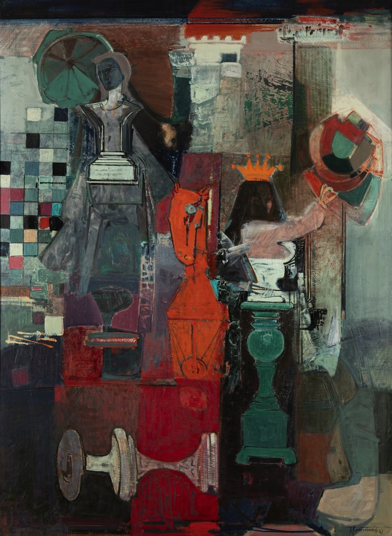ALECOS CONDOPOULOS (1904-1975) Les échecs (1 of 1)
