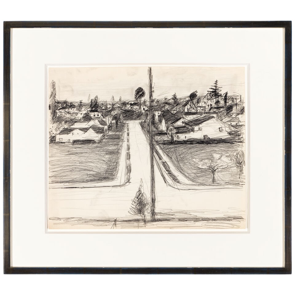RICHARD DIEBENKORN (1922-1993) Chabot Valley-Early 60 13 7/8 x 16 7/8 in (35.2 x 42.9 cm) (Execu... - 2