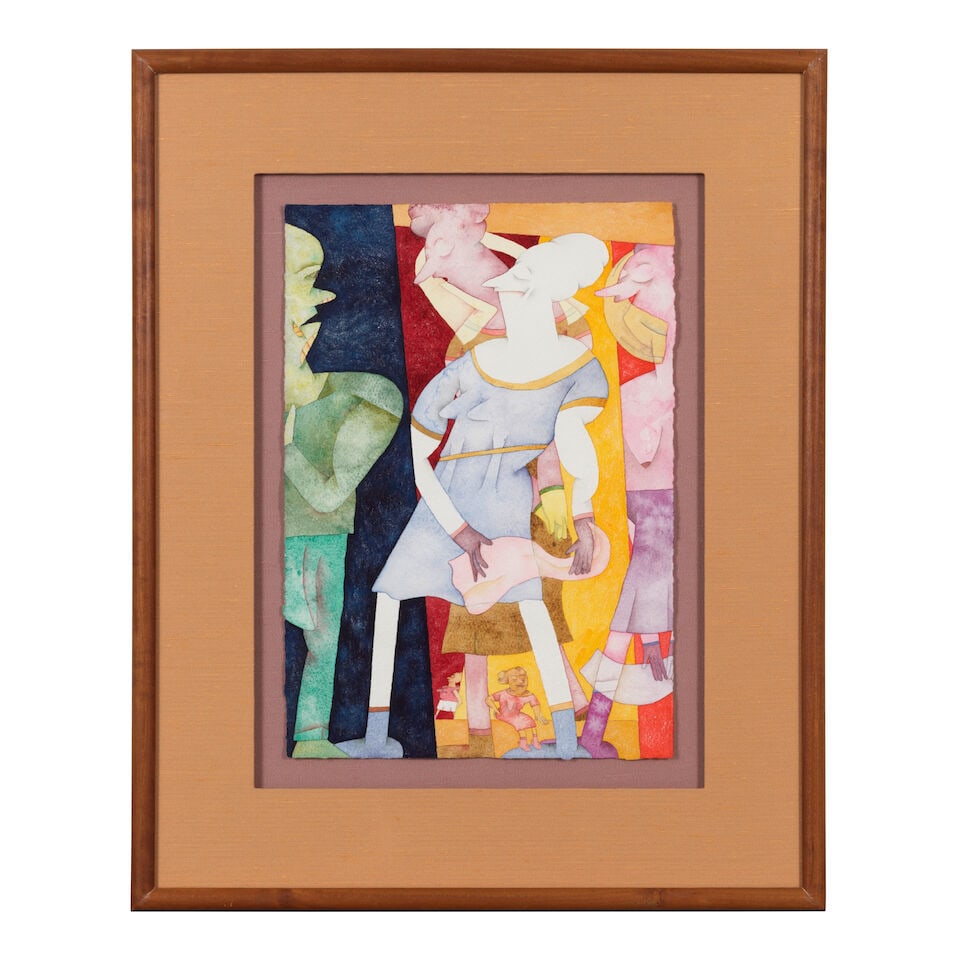 GLADYS NILSSON (B. 1940) Small Cloth 14 5/16 x 10 1/16 in (36.4 x 25.5 cm) (Executed in 1986) - 2