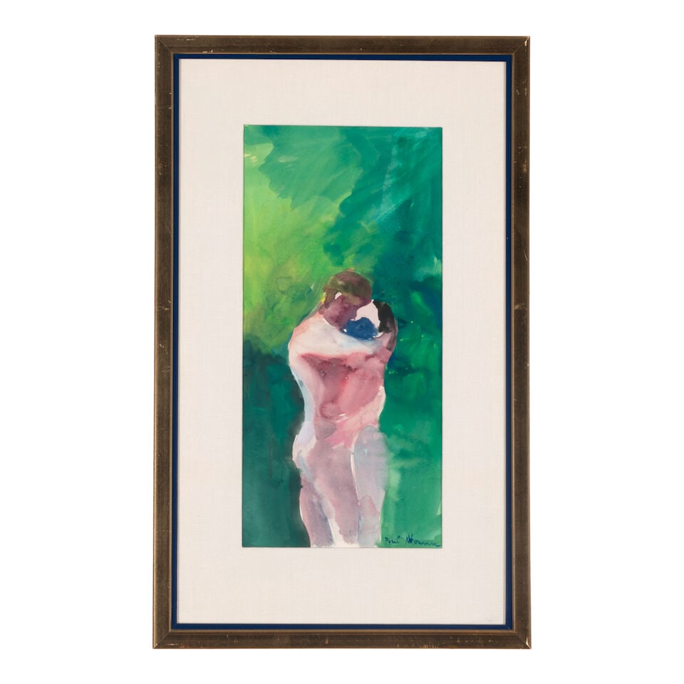 PAUL WONNER (1920-2008) A Kiss 18 x 9 in (45.7 x 22.9 cm) (Executed in circa 1960) - 2