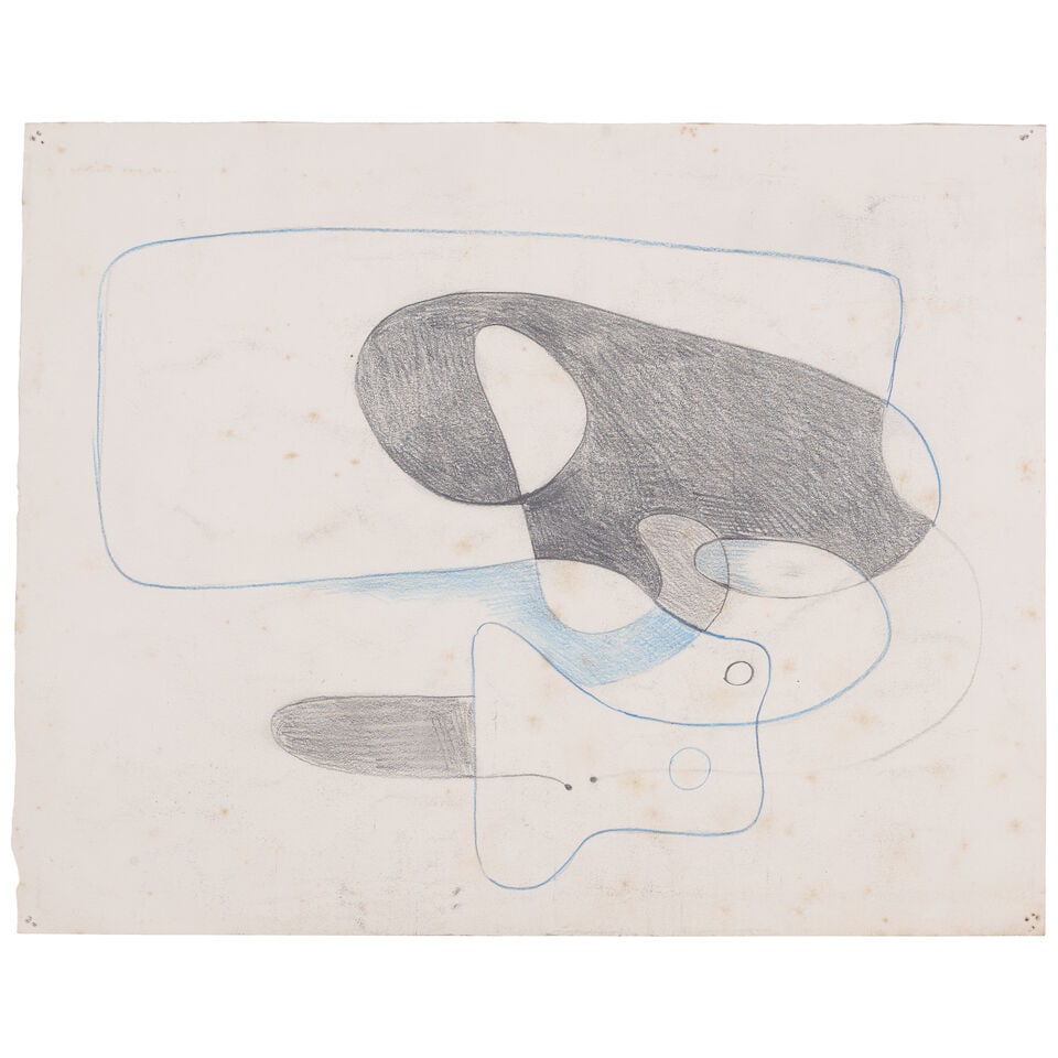 LUCRETIA VAN HORN (1882-1970) Untitled (Two Figures) 11 3/8 x 14 1/4 in (28.9 x 36.2 cm) (Execut... - 2