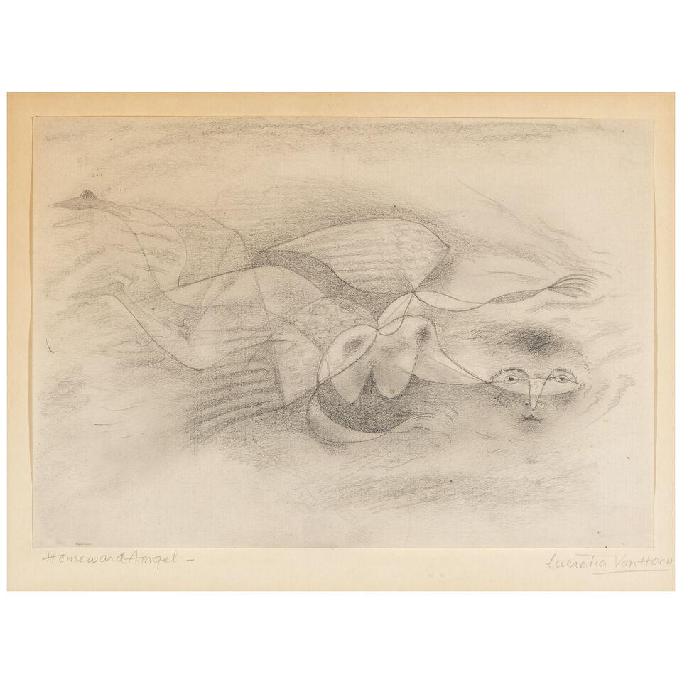 LUCRETIA VAN HORN (1882-1970) Homeward Angel 7 1/4 x 10 1/2 in (18.4 x 26.7 cm) (Executed in cir... - 2