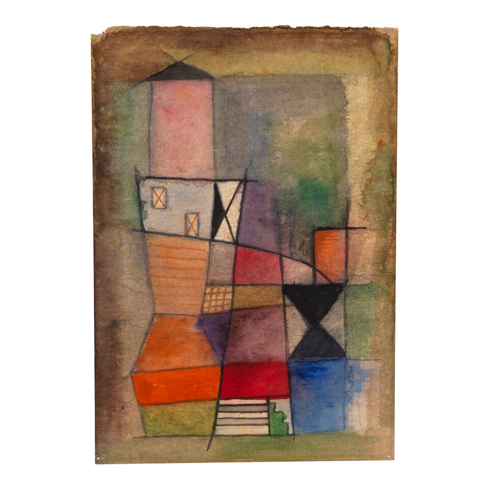 LUCRETIA VAN HORN (1882-1970) Untitled (Abstract Building) 10 3/4 x 7 1/2 in (27.3 x 19.1 cm) (E... - 2