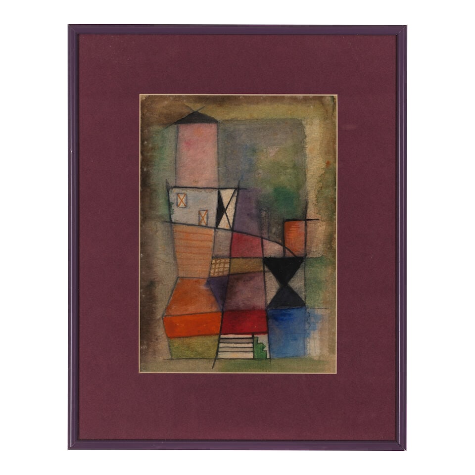 LUCRETIA VAN HORN (1882-1970) Untitled (Abstract Building) 10 3/4 x 7 1/2 in (27.3 x 19.1 cm) (E... - 3