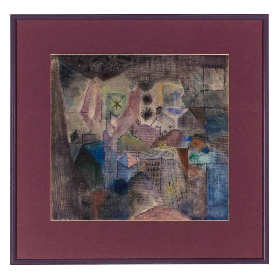 LUCRETIA VAN HORN (1882-1970) Untitled (Abstract Landscape) 11 x 11 3/4 in (27.9 x 29.9 cm) (Exe... - 3