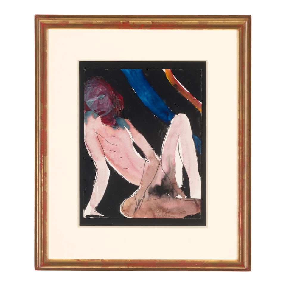 NATHAN OLIVEIRA (1928-2010) Untitled 14 x 11 in (35.6 x 27.9 cm) (Executed in 1971) - 2