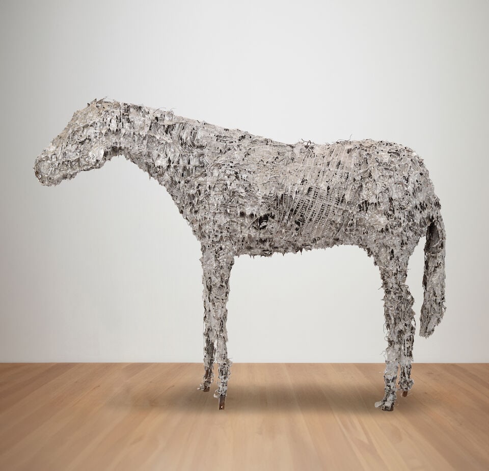 DEBORAH BUTTERFIELD (B. 1949) Aluminum Horse #2 77 x 102 x 25 in (195.5 x 259.1 x 63.5 cm) (Exec... - 2