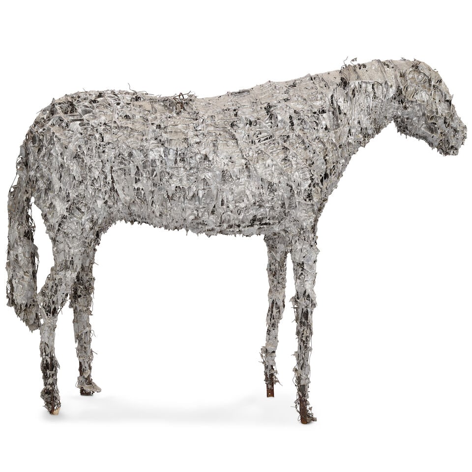 DEBORAH BUTTERFIELD (B. 1949) Aluminum Horse #2 77 x 102 x 25 in (195.5 x 259.1 x 63.5 cm) (Exec... - 4
