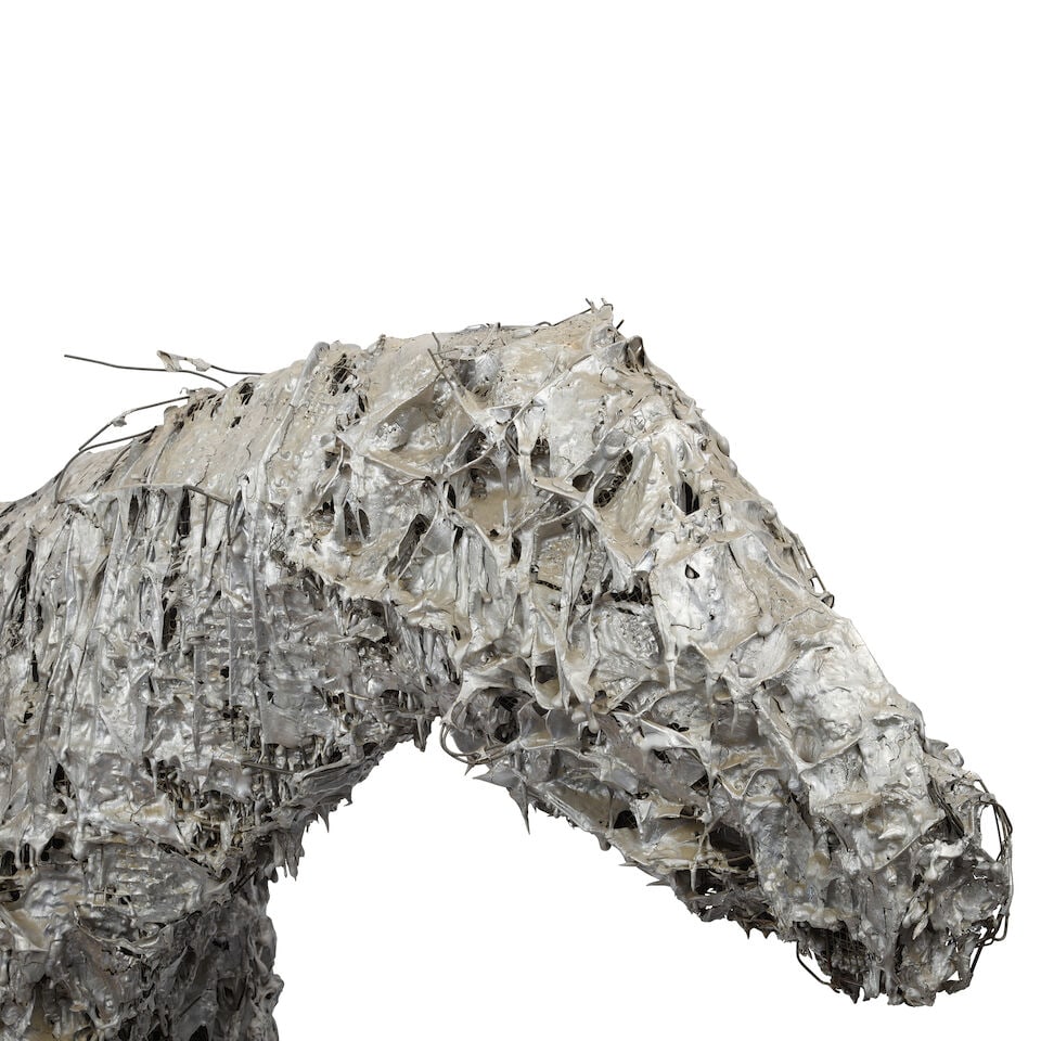 DEBORAH BUTTERFIELD (B. 1949) Aluminum Horse #2 77 x 102 x 25 in (195.5 x 259.1 x 63.5 cm) (Exec... - 5