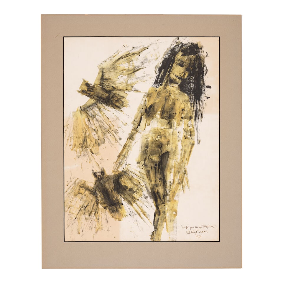 BETYE SAAR (B. 1926) Waft Your Wings Together... 28 x 21 in (71.1 x 53.3 cm) (Executed in 1964) - 2