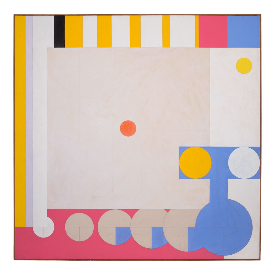 HASSEL SMITH (1915-2007) The 9th About #9 68 x 68 in (172.7 x 172.7 cm) (Painted in 1980) - 2