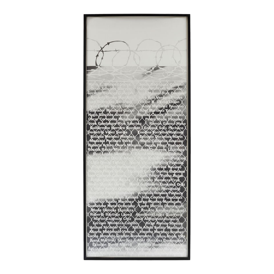 ANDREA BOWERS (B. 1965) No Olvidado (Not Forgotten) 120 x 50 in (304.8 x 127 cm) (Executed in 2010) - 2