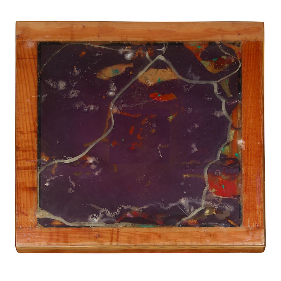 BILLY AL BENGSTON (1934-2022) Tea Table 16 1/4 x 41 5/8 x 43 5/8 in (41.3 x 105.7 x 110.8 cm) (E... - 2
