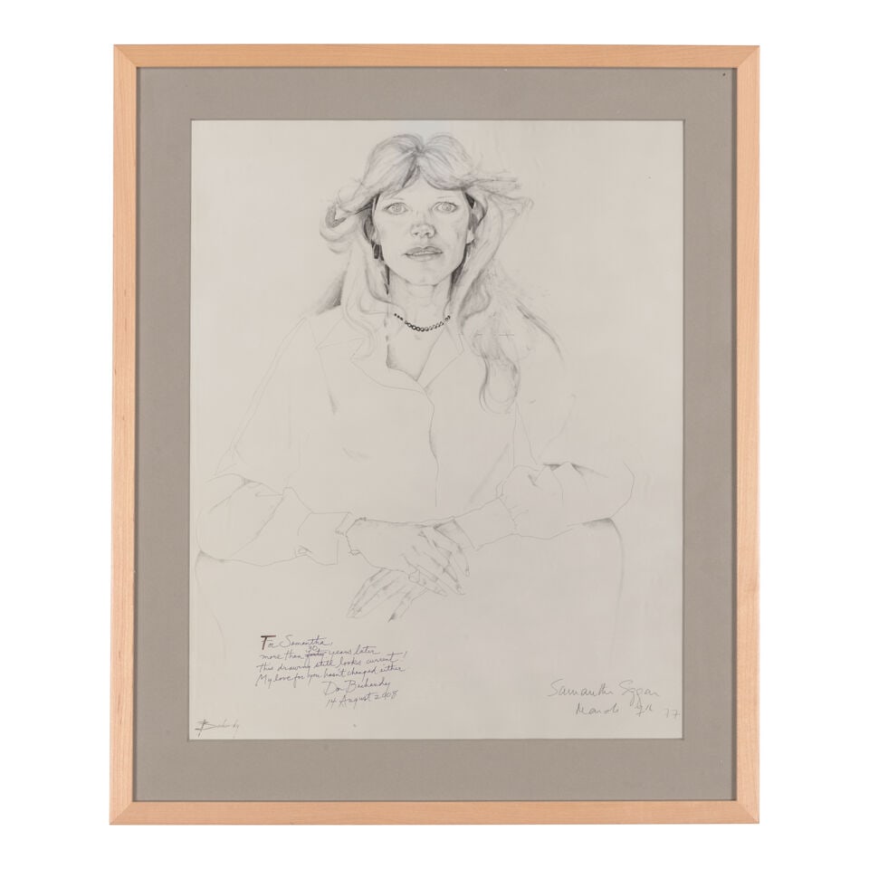 DON BACHARDY (B. 1934) Portrait of Samantha Eggar 23 3/4 x 19 in (60.3 x 48.3 cm) (Executed in 1... - 2