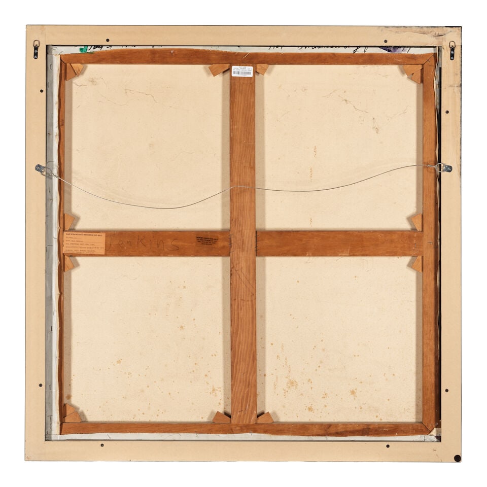 PAUL JENKINS (1923-2012) Phenomena East View 39 1/2 x 39 1/2 in (100.3 x 100.3 cm) (Painted in 1... - 2