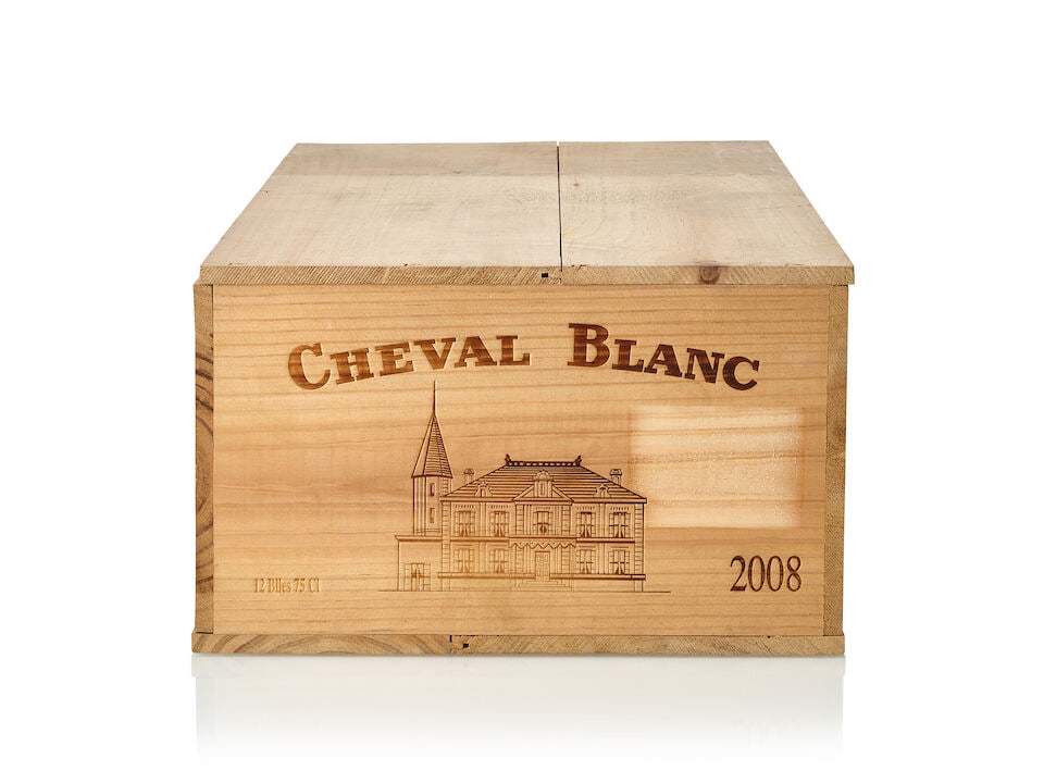 Château Cheval Blanc, 2008 (12x 750ml): Château Cheval Blanc, 2008 (12x 750ml) Region: Bordeaux Packaging: owc For further information on this lot please visit Bonhams.com For further information about this lot please