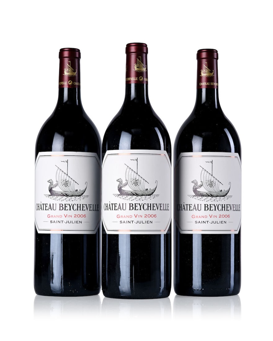 Château Beychevelle, 2006 (3x Magnum): Château Beychevelle, 2006 (3x Magnum) Region: Bordeaux For further information on this lot please visit Bonhams.com For further information about this lot please