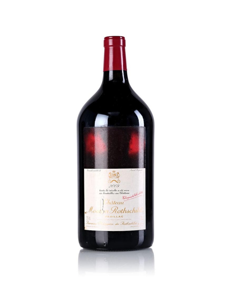Château Mouton Rothschild, 2009 (1x 3L): Château Mouton Rothschild, 2009 (1x 3L) Region: Bordeaux Label: slightly stained, bin-soiled, torn For further information on this lot please visit Bonhams.com For further information about this 
