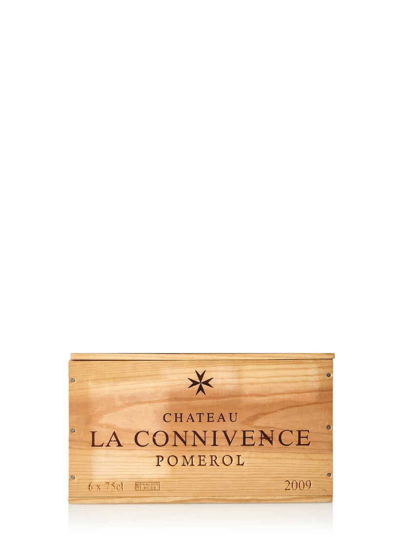 Château La Connivence, 2009 (6x 750ml): Château La Connivence, 2009 (6x 750ml) Region: Bordeaux Packaging: owc For further information on this lot please visit Bonhams.com For further information about this lot please