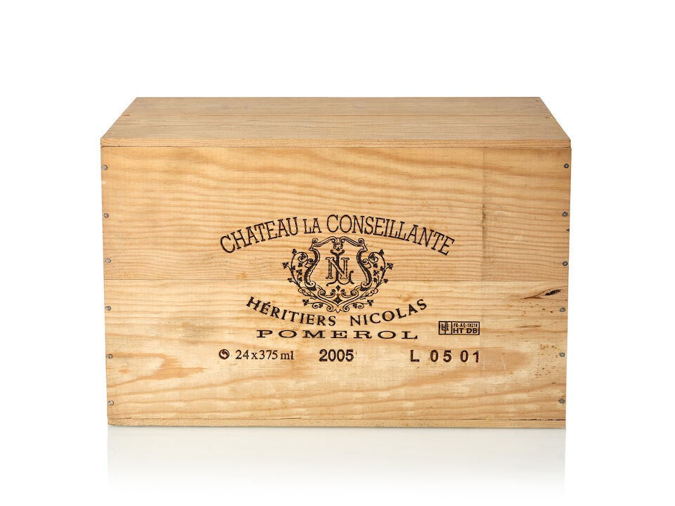 Château La Conseillante, 2005 (24x 375ml): Château La Conseillante, 2005 (24x 375ml) Region: Bordeaux Packaging: owc For further information on this lot please visit Bonhams.com For further information about this lot please