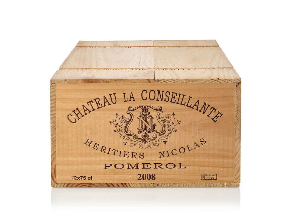 Château La Conseillante, 2008 (12x 750ml): Château La Conseillante, 2008 (12x 750ml) Region: Bordeaux Packaging: owc, banded For further information on this lot please visit Bonhams.com For further information about this lot please