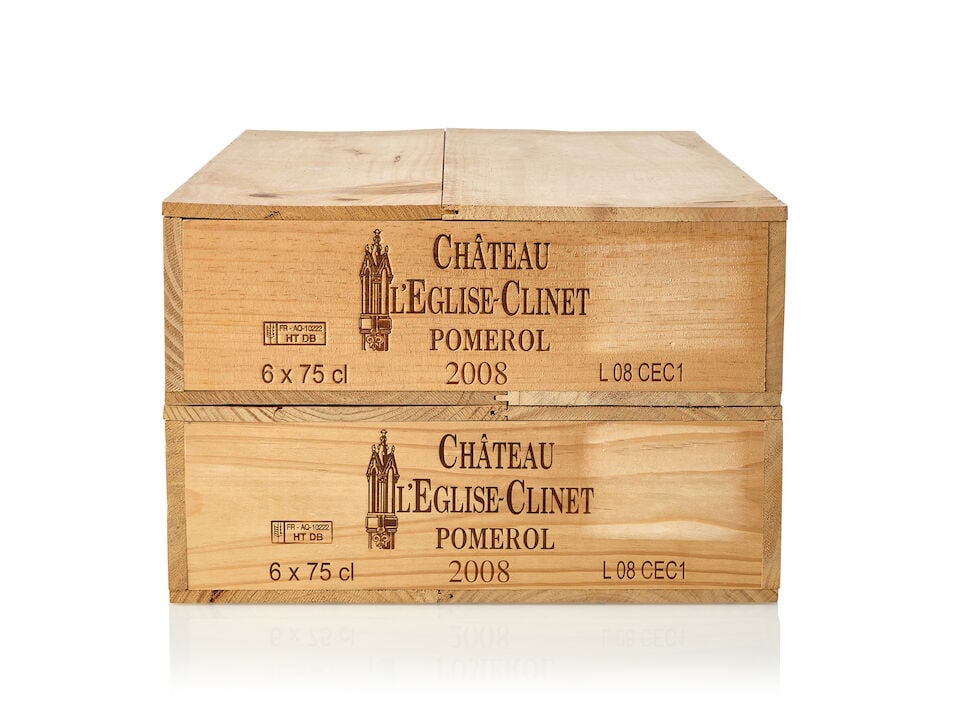 Château L'Eglise Clinet, 2008 (12x 750ml): Château L'Eglise Clinet, 2008 (12x 750ml) Region: Bordeaux Packaging: 2owc6 For further information on this lot please visit Bonhams.com For further information about this lot please