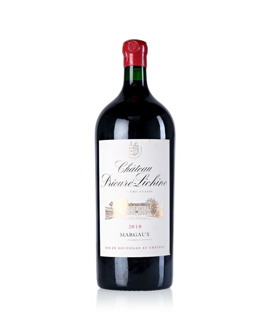 Château Prieuré Lichine, 2010 (1x 6L): Château Prieuré Lichine, 2010 (1x 6L) Region: Bordeaux Capsule: slightly chipped and stained wax Cork: signs of old seepage For further information on this lot please visit Bonhams.com For f