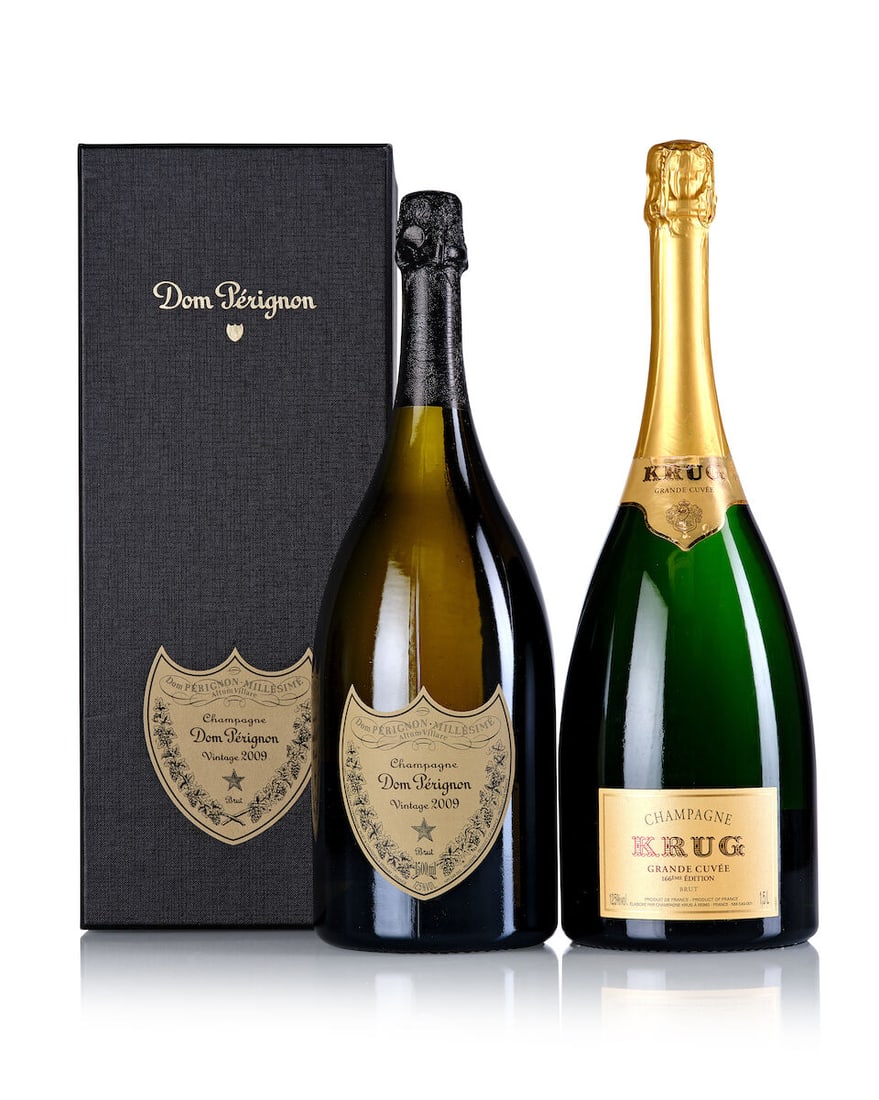 Dom Pérignon, 2009 (1x Magnum) Krug Grande Cuvée 166ème Edition, NV (1x Magnum) (1 of 1)