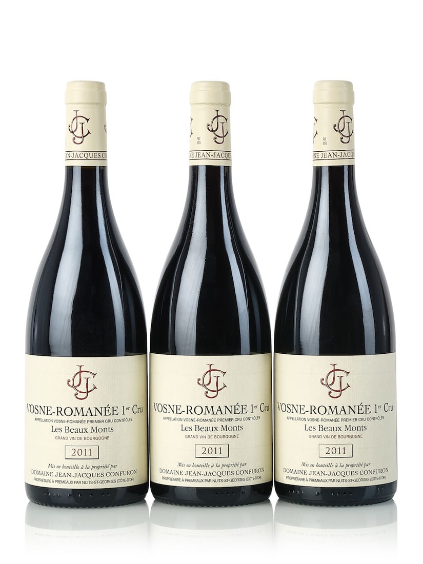 Domaine Jean-Jacques Confuron Vosne Romanée Les Beaux Monts, 2011 (3x 750ml): Domaine Jean-Jacques Confuron Vosne Romanée Les Beaux Monts, 2011 (3x 750ml) Region: Burgundy For further information on this lot please visit Bonhams.com For further information about this lot p