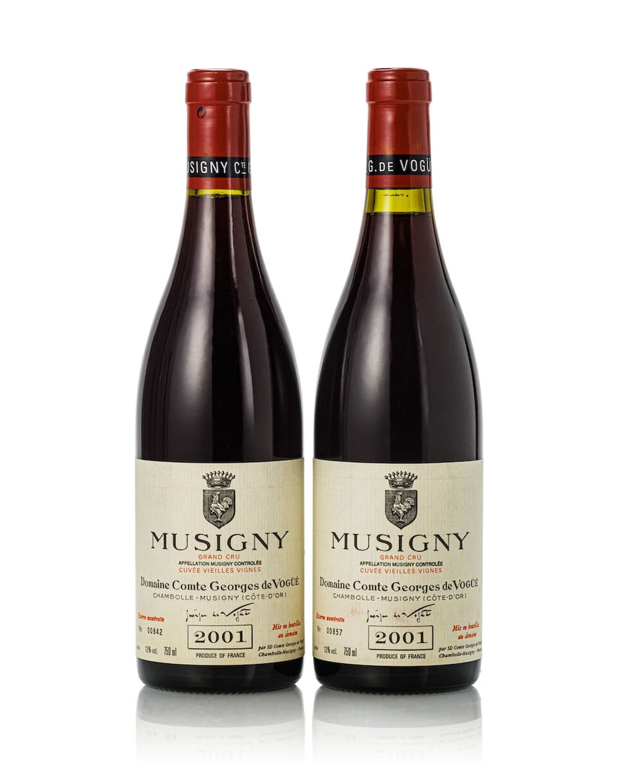 Domaine Comte Georges de Vogüé Musigny Vieilles Vignes, 2001 (6x 750ml): Domaine Comte Georges de Vogüé Musigny Vieilles Vignes, 2001 (6x 750ml) Region: Burgundy Packaging: owc For further information on this lot please visit Bonhams.com For further information