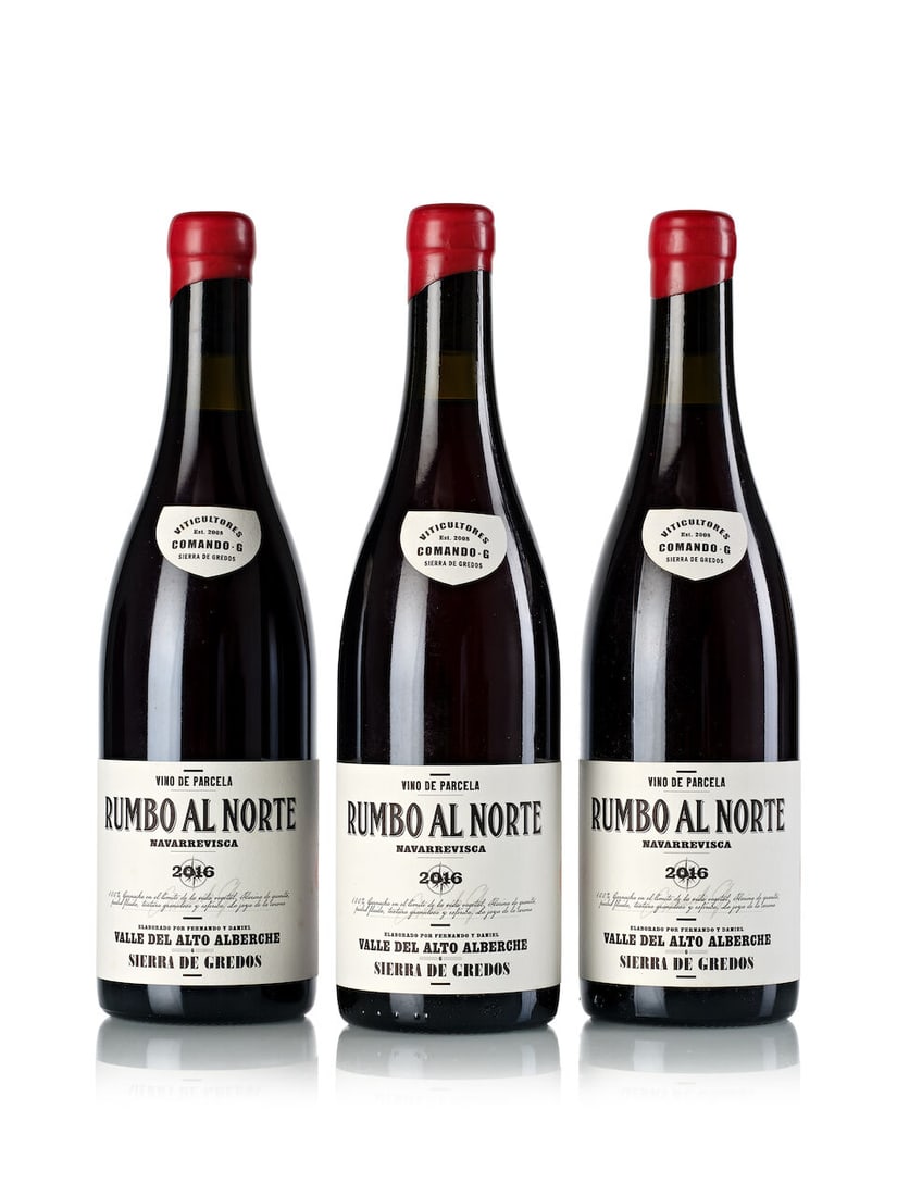 Comando G Rumbo al Norte Grenache, 2016 (3x 750ml): Comando G Rumbo al Norte Grenache, 2016 (3x 750ml) Region: Spain Label: 1x slightly marked For further information on this lot please visit Bonhams.com For further information about this lot please