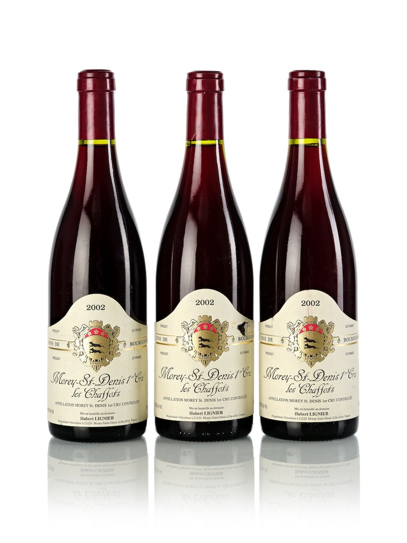 Domaine Hubert Lignier Morey St. Denis Les Chaffots, 2002 (3x 750ml) (1 of 1)